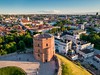 Pohled na Gediminasovu věž a na Staré město